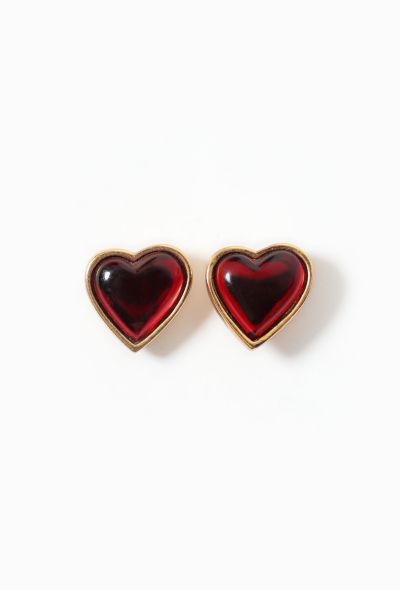                                         Vintage Goossens' Heart Pin Set-1