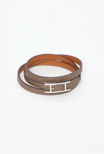 Hermès Swift 'Hapi' Triple-Tour Bracelet - 2 Hermès Swift 'Hapi' Triple-Tour Bracelet - 2