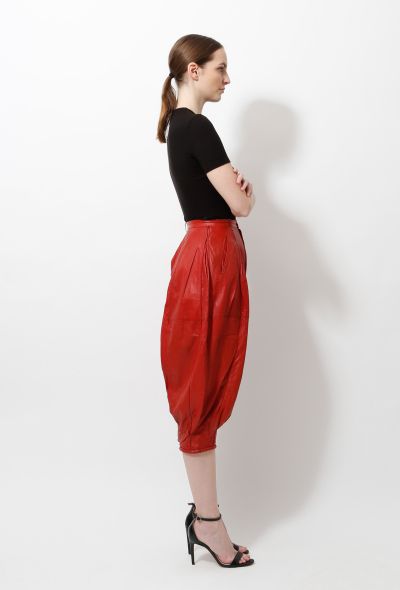                                         '80s Cropped Leather Harem Pants-2