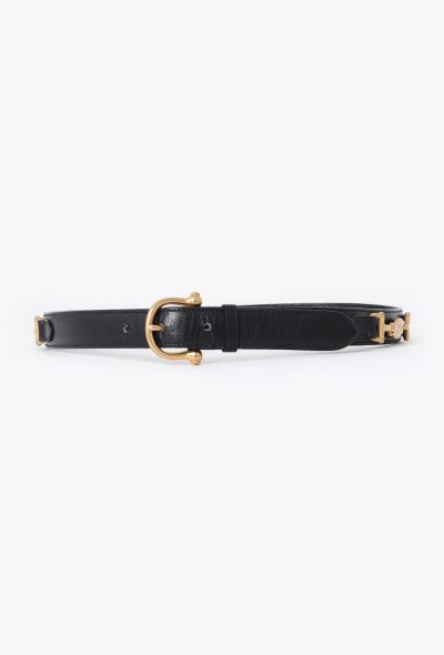 Céline '70s Horsebit Leather Belt - 1 Céline '70s Horsebit Leather Belt - 1