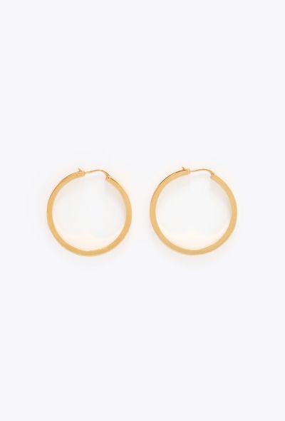 Céline Brass Hoop Earrings - 1