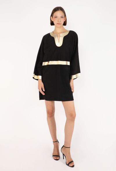Jean Muir Metallic Suede Dress, 1981 - 1