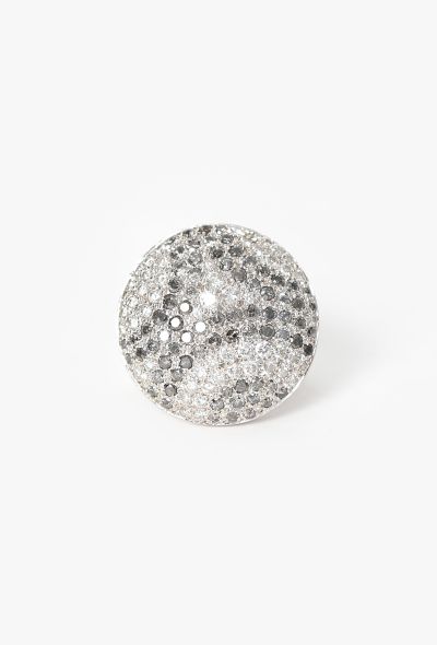 Cartier Vintage 18K White & Diamond Jeton Sauvage Ring - 1