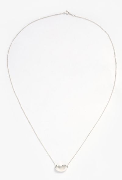 Tiffany & Co Long Sterling Silver Bean Pendant - 1