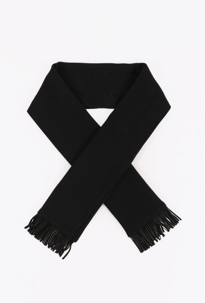 Saint Laurent Knit Fringed Scarf, Fall 1992 - 1