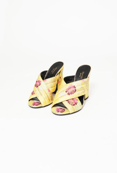                             2016 Floral Jacquard 'Webby'  Mules - 2