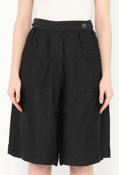 Dries Van Noten Embroidered Polka Dot Shorts - 2 Dries Van Noten Embroidered Polka Dot Shorts - 2