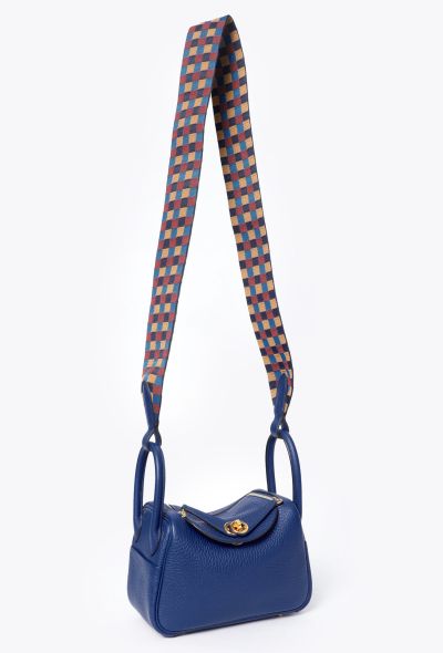 Hermès Bleu Royal Taurillon Clémence Mini Lindy - 2