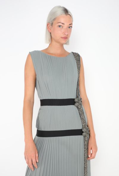 Alberta Ferretti Pleated Strass Gown - 2 Alberta Ferretti Pleated Strass Gown - 2