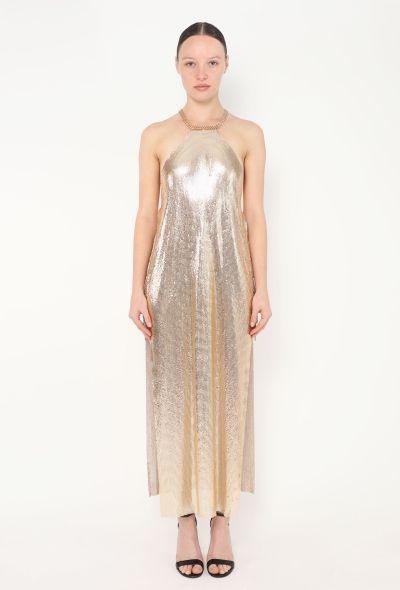 Plunging Chainmail Halter Dress - 2 Plunging Chainmail Halter Dress - 2