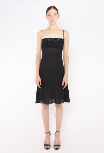 Dolce & Gabbana F/W 2002 Silk Lace-Trim Slip - 1