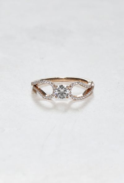 Mellerio 18k Pink Gold & Diamond Ring - 1
