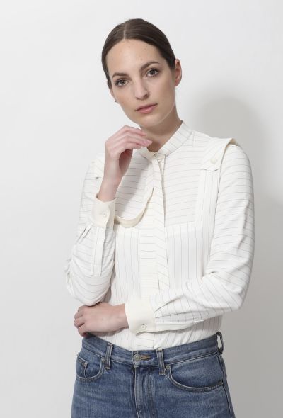 Chloé 2014 Striped Lavallière Shirt - 1