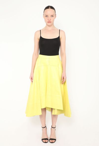 Bottega Veneta F/W 2022 Flared Leather Skirt - 1 Bottega Veneta F/W 2022 Flared Leather Skirt - 1