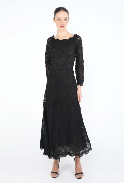 Saint Laurent Haute Couture 1999 Raschel Lace Dress - 2