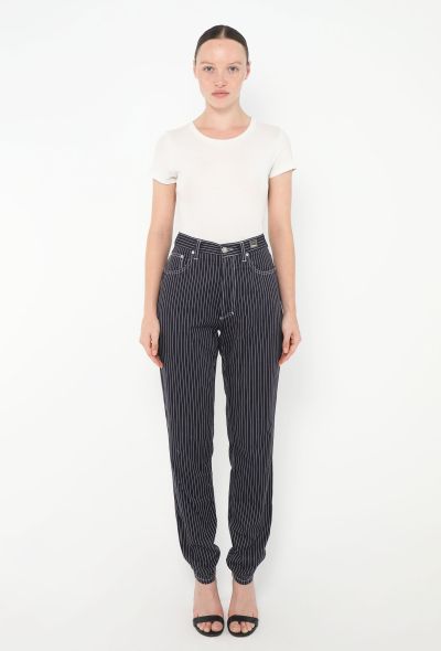 Gianni Versace Early '90s Pinstripe Denim Ensemble - 2 Gianni Versace Early '90s Pinstripe Denim Ensemble - 2