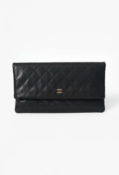 Chanel Quilted Pixel-Effect Foldover Clutch - 1