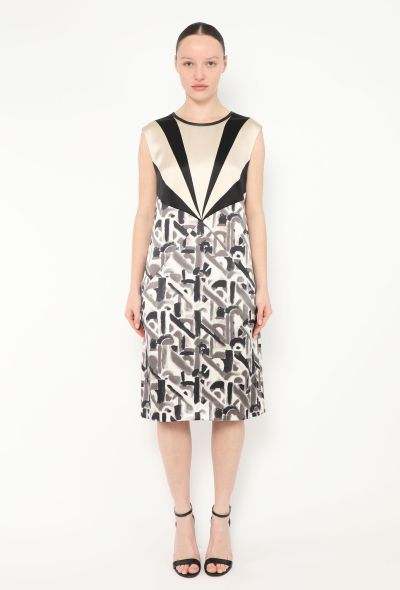 Prada F/W 2014 Abstract Silk Dress - 1 Prada F/W 2014 Abstract Silk Dress - 1