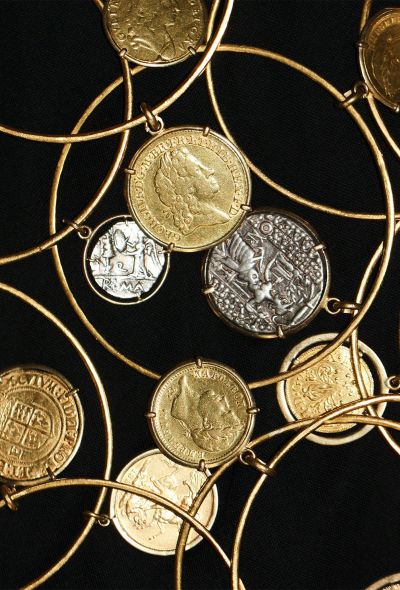                             Set of 16 Coin Charm Bracelets, owned by Elizabeth Taylor - 2