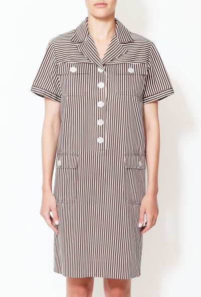                                         Vintage Striped Day Dress-2