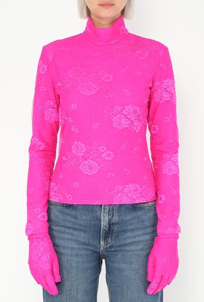 Balenciaga S/S 2022 Gloved Lace Top - 1 Balenciaga S/S 2022 Gloved Lace Top - 1