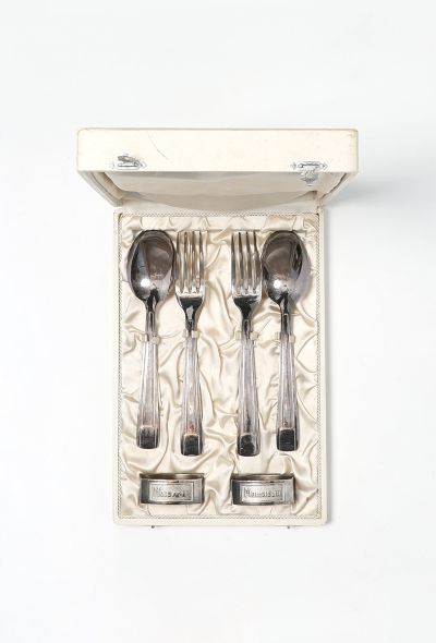 Exquisite Vintage 1930s Art Deco Silver Cutlery Set - 1