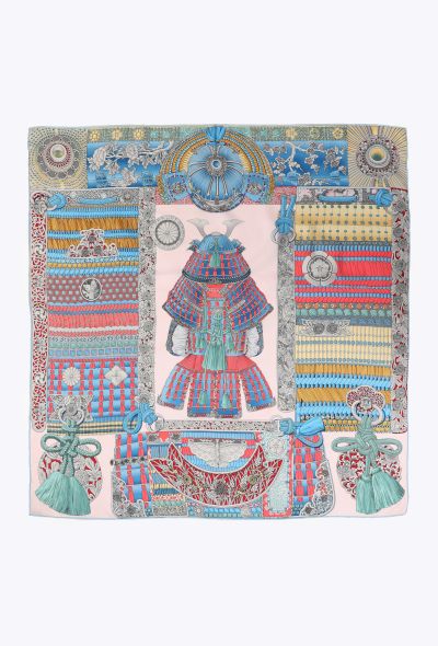 Hermès 2017 'Parures de Samurai' 90cm Silk Carré - 1