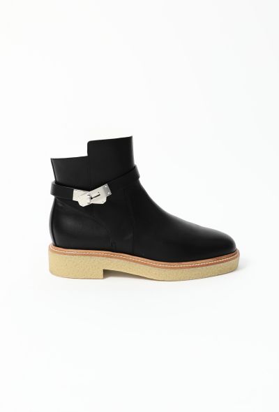 Hermès Leather Kelly Buckle Boots - 1