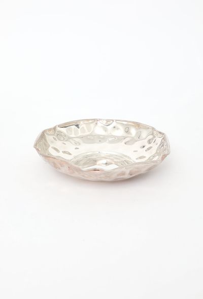 Christian Dior Vintage Silver Hammered Fruit Bowl - 1