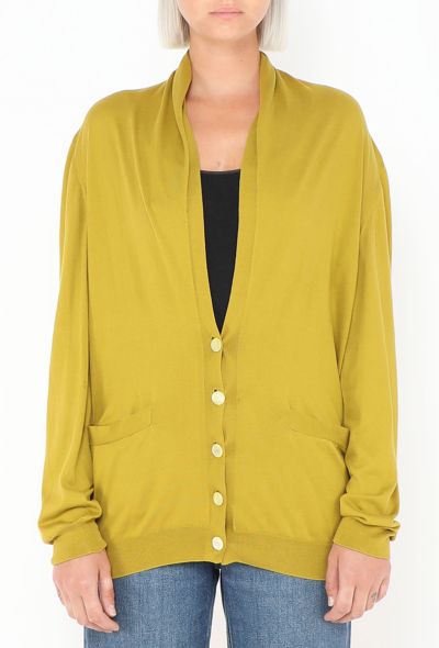 Hermès Shawl Collar Knit Cardigan - 1