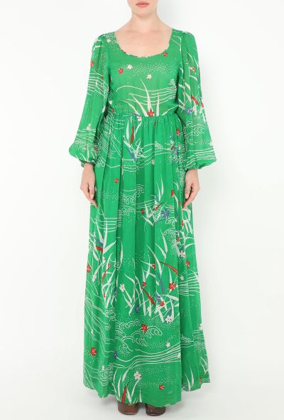 Hanae Mori '80s Cotton Maxi Dress - 2 Hanae Mori '80s Cotton Maxi Dress - 2