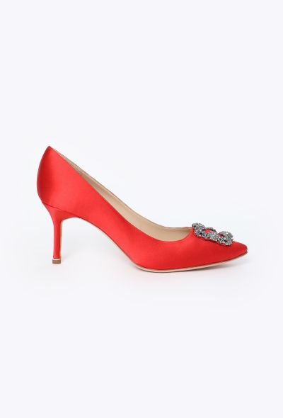 Manolo Blahnik Hangisi 70 Satin Pump - 1