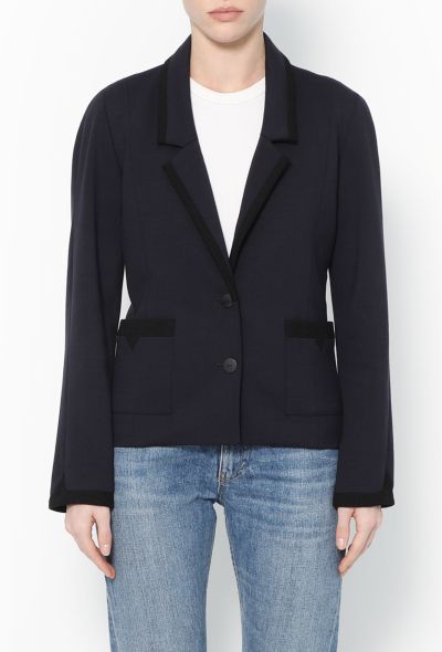 Chanel Early '90s Classic Bicolor Trim Jacket - 1