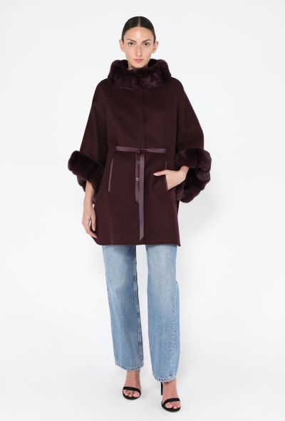 Loro Piana Cashmere & Fur Trim Salzburg Cape, 2024 - 1