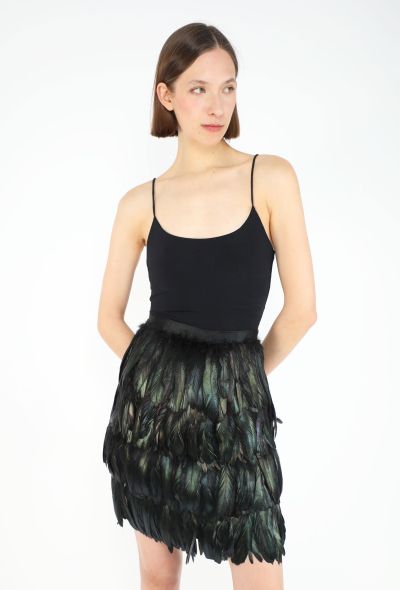 Ombré Tiered Feather Skirt - 1