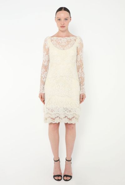 STUNNING Hand-Beaded Chantilly Bridal Dress - 2 STUNNING Hand-Beaded Chantilly Bridal Dress - 2