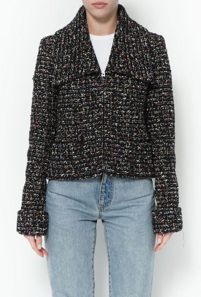 Chanel F/W 2015 Iridescent Tweed Jacket - 1 Chanel F/W 2015 Iridescent Tweed Jacket - 1