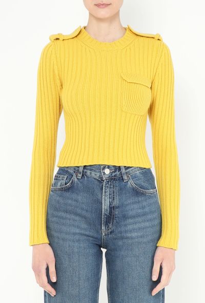 Prada F/W 2023 Ribbed Épaulette Sweater - 1