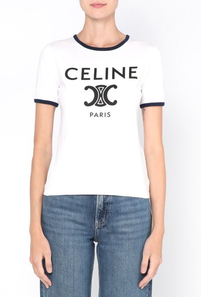 Céline 2023 Triomphe Emblem T-Shirt - 1 Céline 2023 Triomphe Emblem T-Shirt - 1