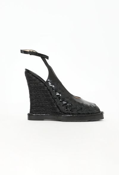 Bottega Veneta S/S 2017 Intrecciato Raffia Wedges - 1 Bottega Veneta S/S 2017 Intrecciato Raffia Wedges - 1