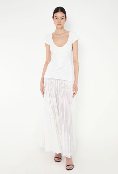 Alaïa 2022 Ribbed Godet Dress - 1