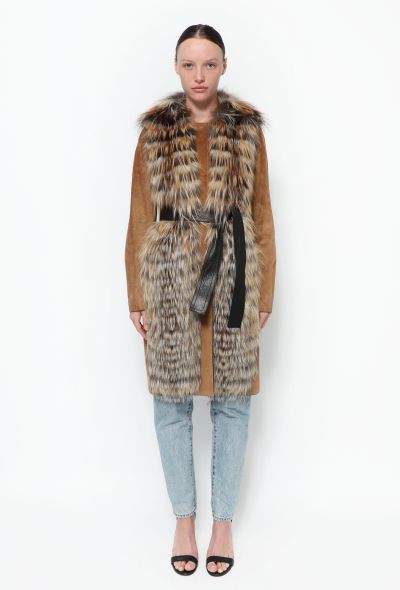 Gucci F/W 2010 Belted Fox Fur Coat - 1