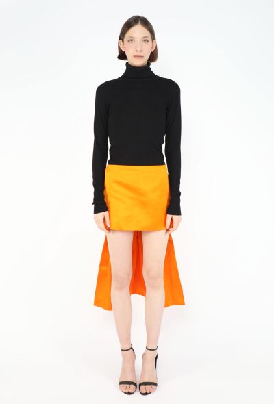 Prada S/S 2022 Silk Pleated Asymmetrical Skirt - 1