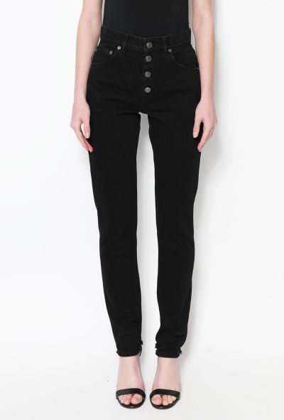                             High-Waisted Buttonfly Jeans - 2