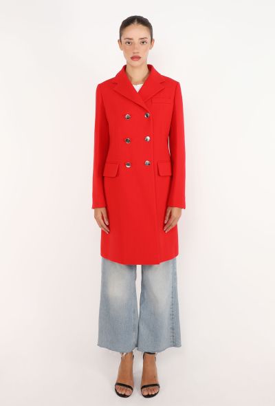 Prada Crêpe Double Breasted Coat - 1