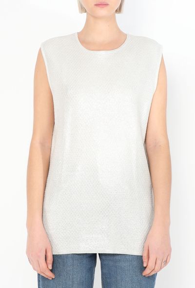 Chanel S/S 2009 Iridescent Textured Top - 1 Chanel S/S 2009 Iridescent Textured Top - 1