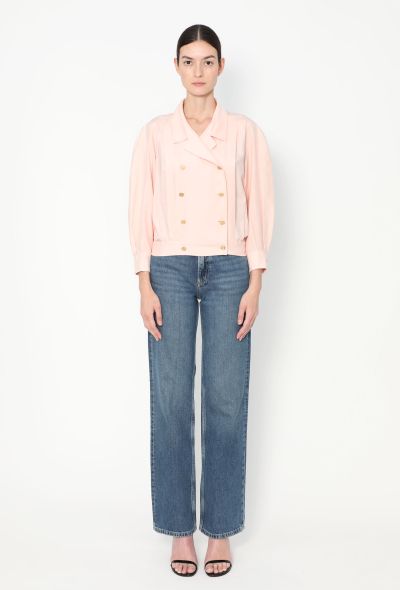 Chanel Late '80s Double-Breasted Silk Blouse - 2 Chanel Late '80s Double-Breasted Silk Blouse - 2