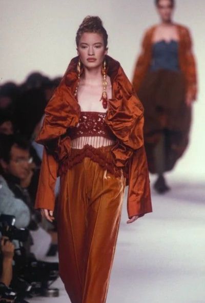 Romeo Gigli COLLECTOR S/S 1990 Fringe Crochet Top - 2