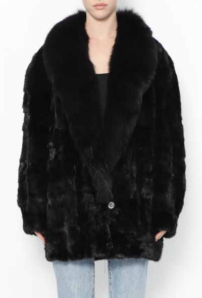 Exquisite Vintage Mink & Fox Fur Coat - 2