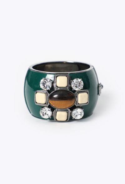 Chanel Strass 'CC' Gripoix Cuff - 2